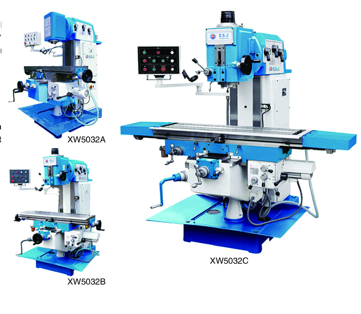 картинка Вертикальный фрезерный станок XW5032A, XW5032B, XW5032C Chinastan.ru